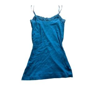 GAP Blue Lace Trim Camisole